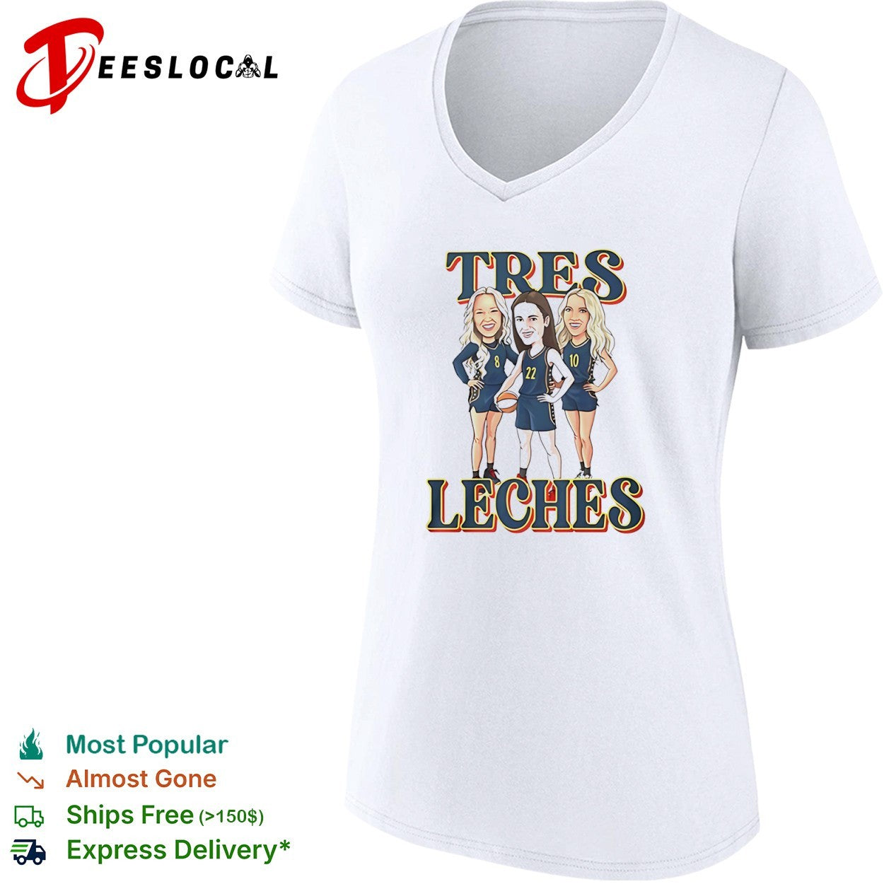 Tres Leches Basketball Trio Cartoon shirt