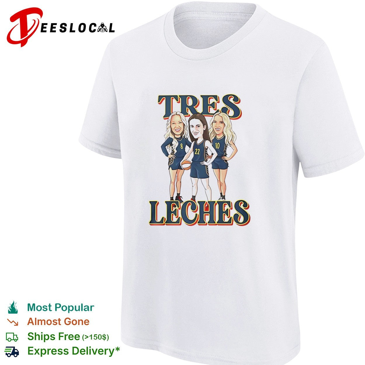 Tres Leches Basketball Trio Cartoon shirt