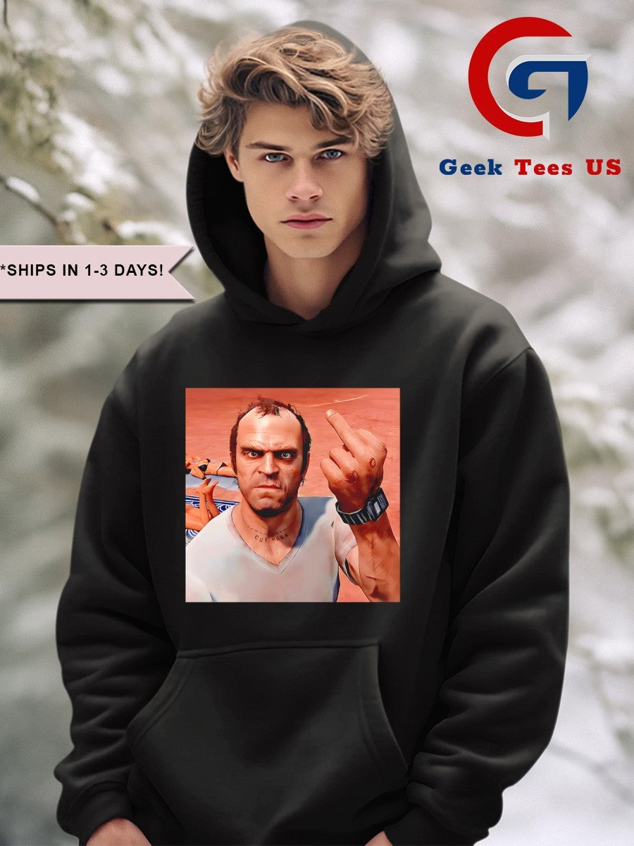 Trevor Philips middle finger GTA V shirt