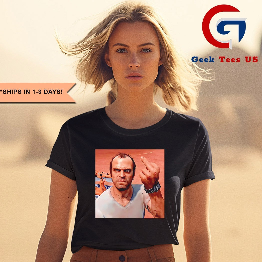 Trevor Philips middle finger GTA V shirt