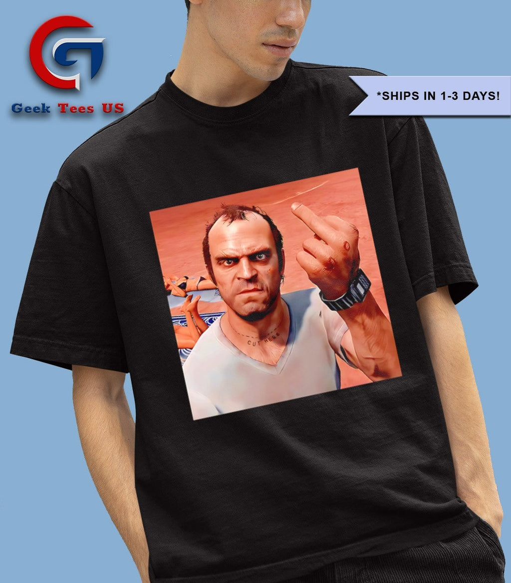 Trevor Philips middle finger GTA V shirt