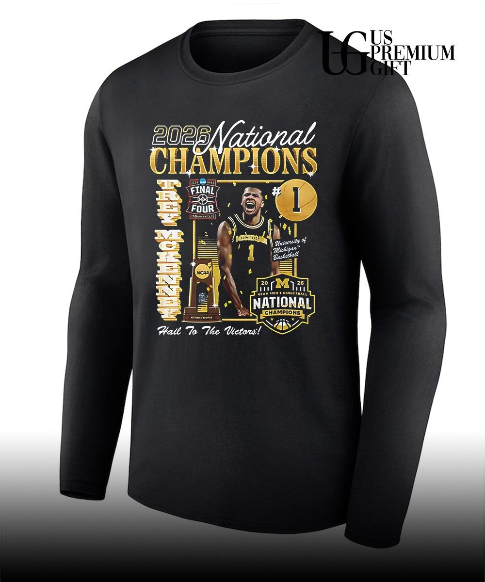 Trey McKenney Michigan Wolverines Men’s Basketball National Champion 2026 shirt
