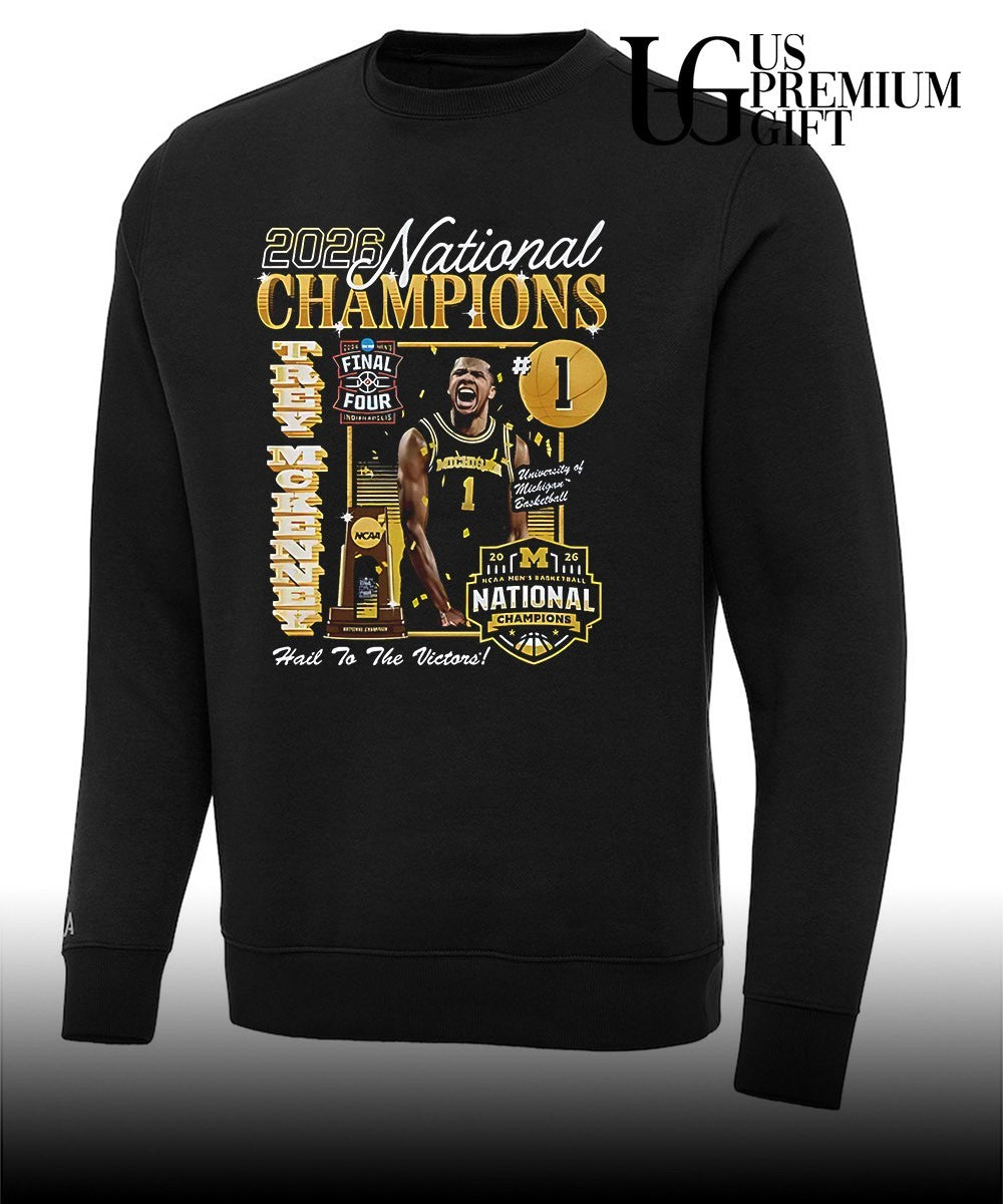 Trey McKenney Michigan Wolverines Men’s Basketball National Champion 2026 shirt