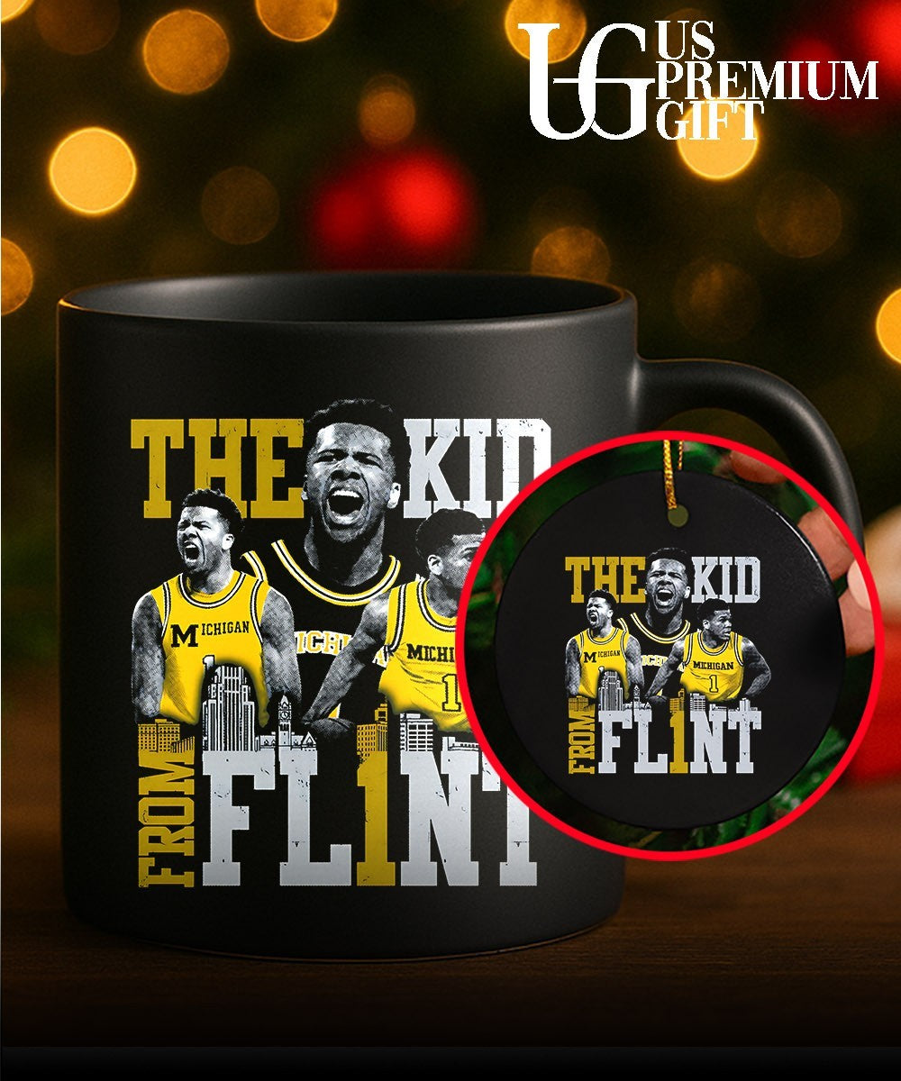 Trey McKenney The Kid from Flint Michigan Wolverines basketball shirt