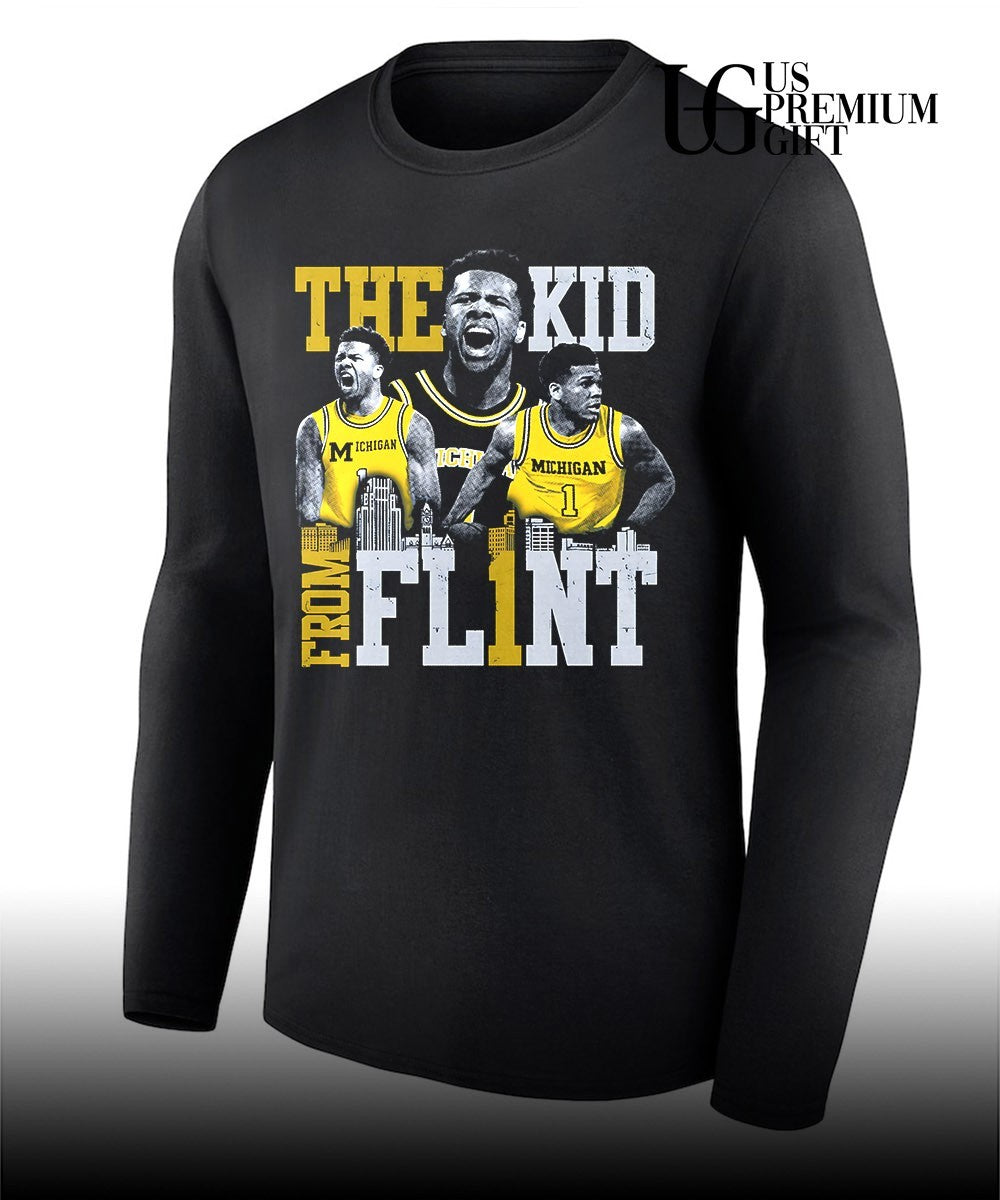 Trey McKenney The Kid from Flint Michigan Wolverines basketball shirt