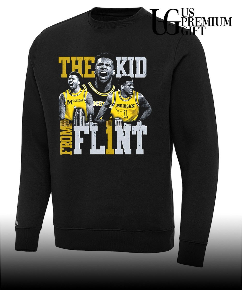 Trey McKenney The Kid from Flint Michigan Wolverines basketball shirt
