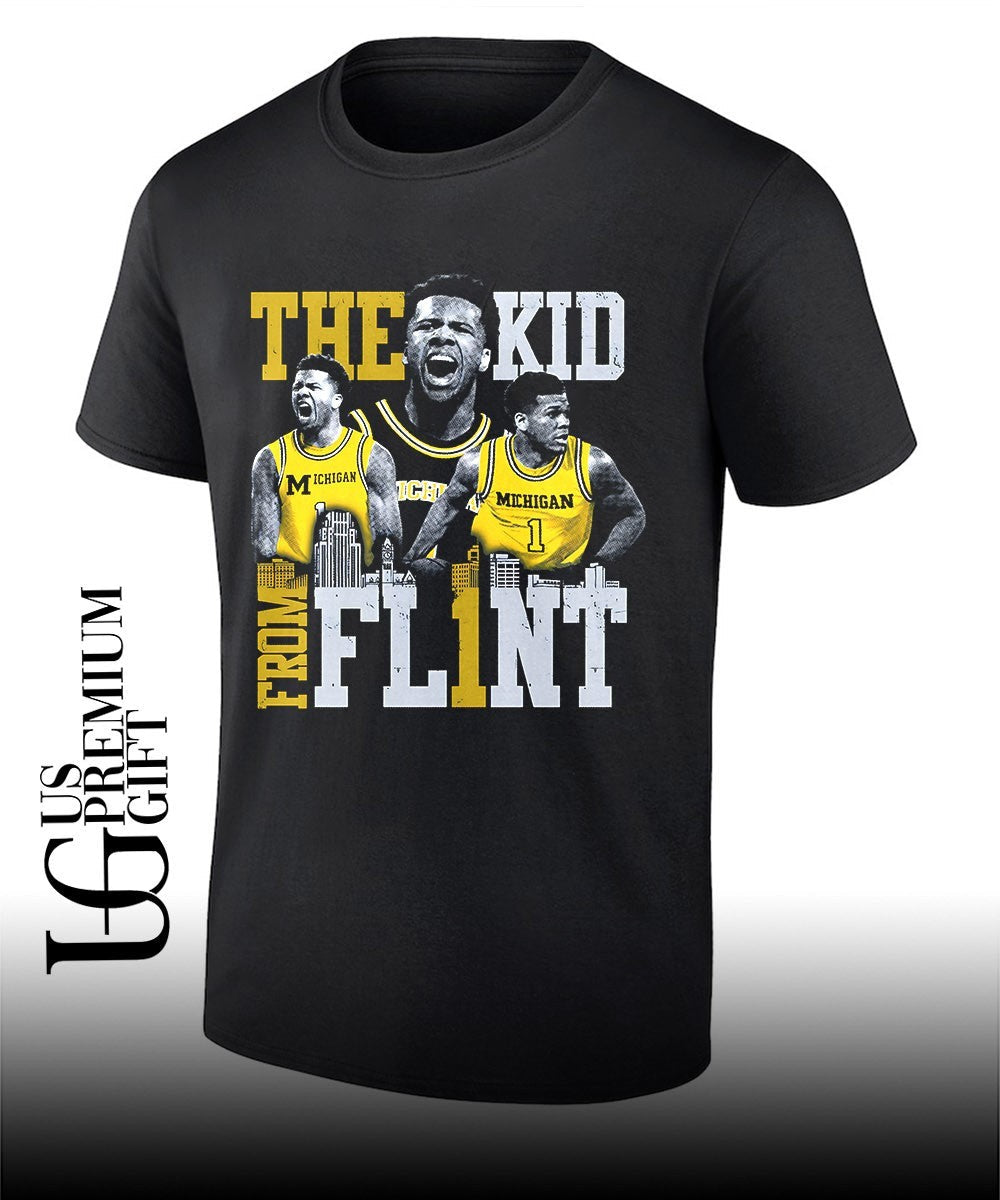Trey McKenney The Kid from Flint Michigan Wolverines basketball shirt