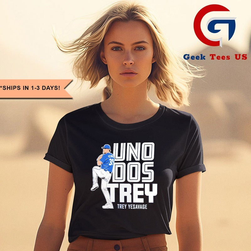 Trey Yesavage Uno Dos Trey Toronto Blue Jays MLB 2025 shirt