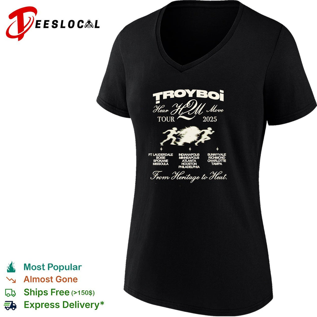TroyBoi Hear 2 Move tour 2025 cities shirt