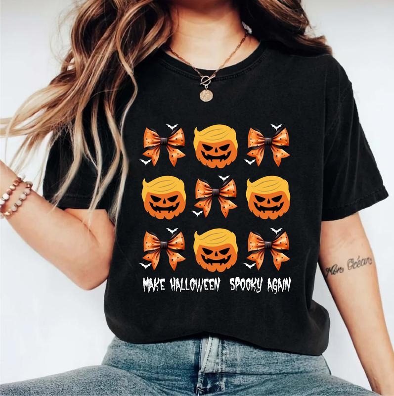 Trump Halloween T-shirt, Make Halloween Spooky Again Shirt, Funny Election Tee, Spooky Season Gift Tee, Pumpkin President...