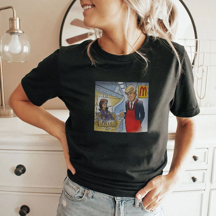 Trump Is Cooking Kamala In The Polls McDonald’s Shirt