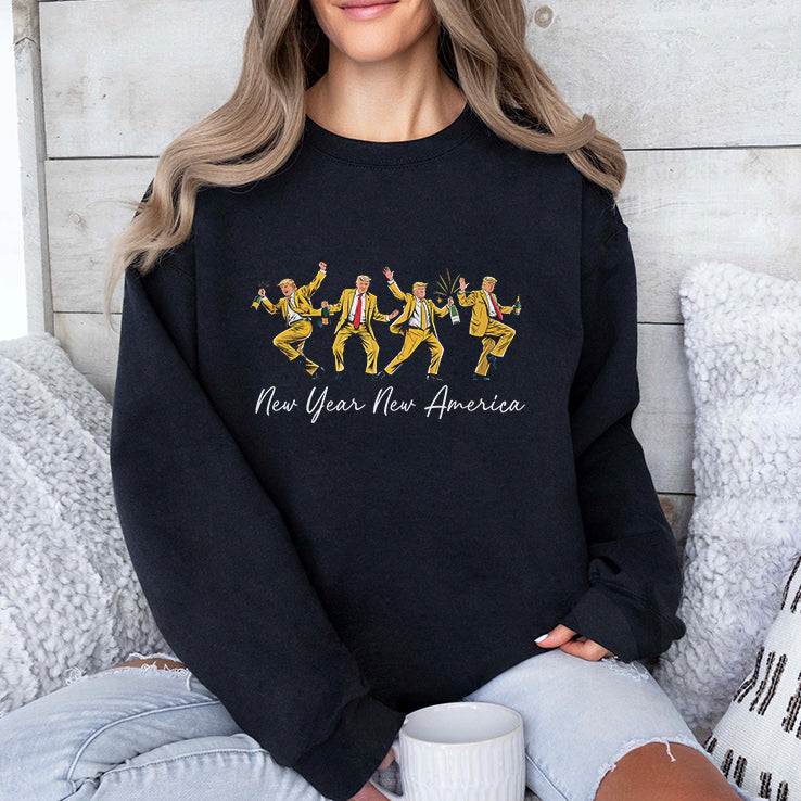 Trump New Year New Year New America Dance T Shirt