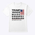 Trump Vance Musk Kennedy Gabbard Make America Healthy Again Shirt