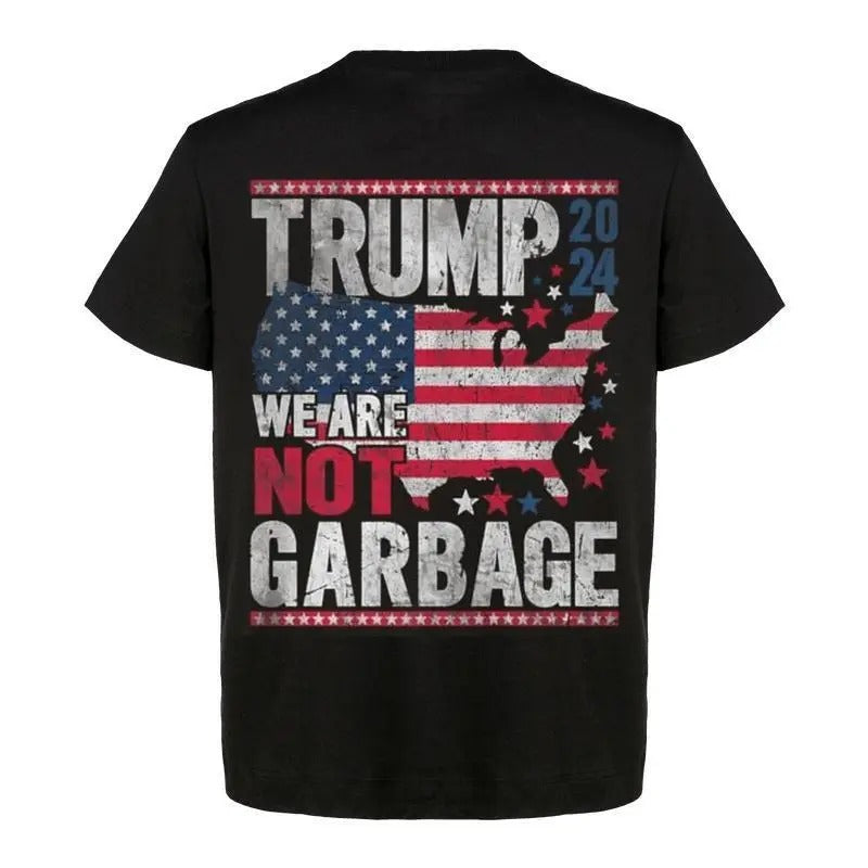 Trump We Are Not Garbage T-Shirt, Trump Proud MAGA 2024, Team Trump Take The Trash Out, Make America Great Again Crewneck...