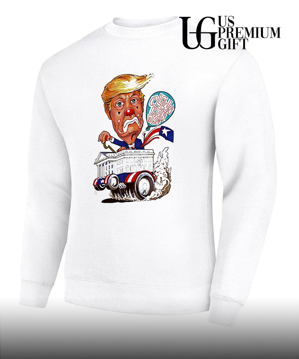 Trump clown car cartoon shirt