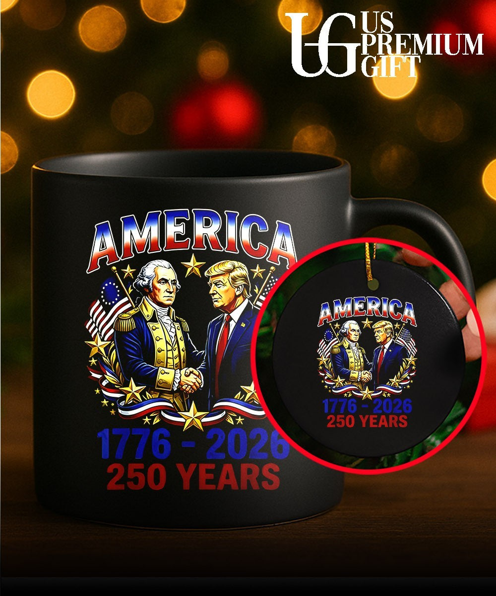 Trump fist bump Washington 250 Years America Anniversary shirt