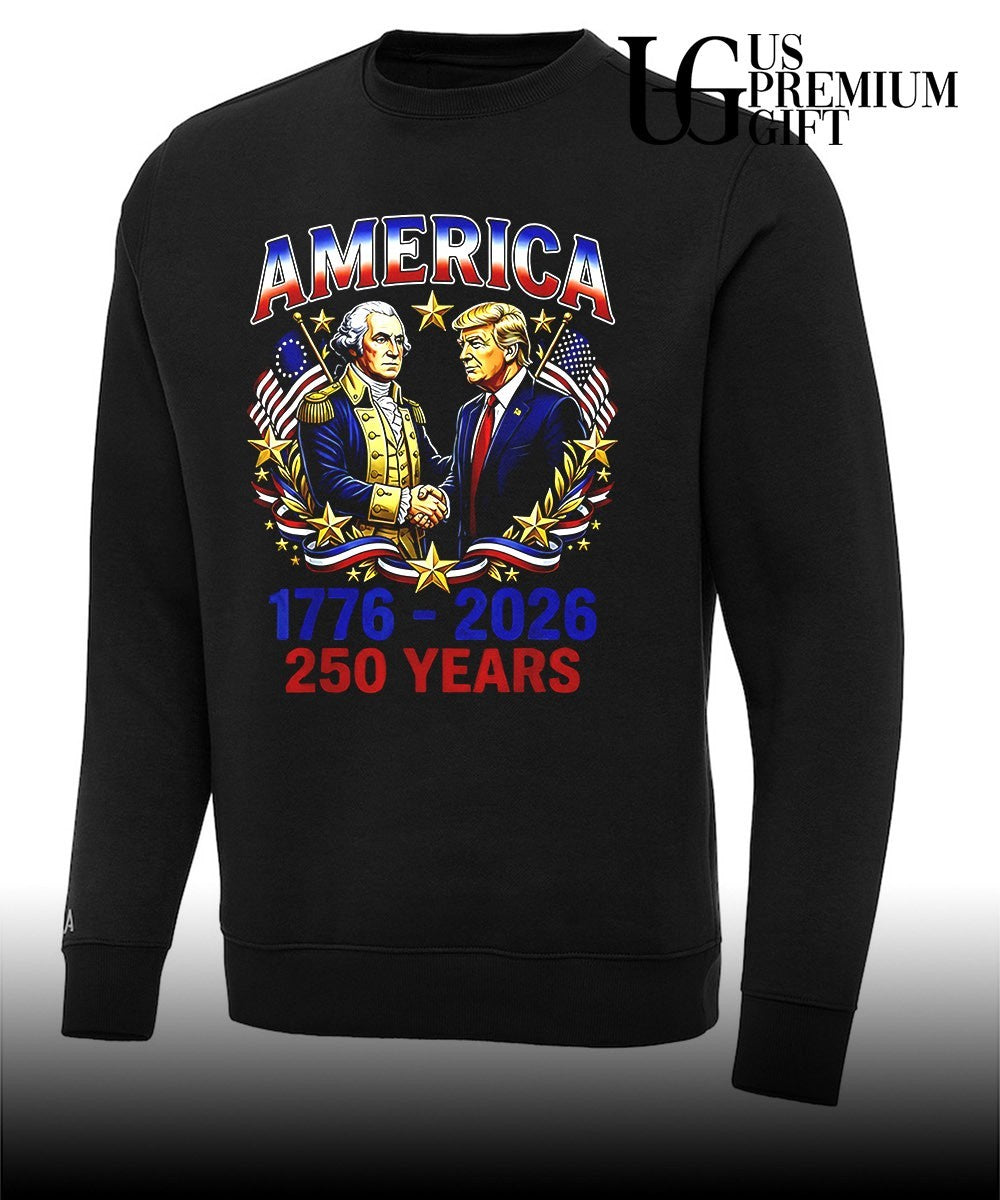 Trump fist bump Washington 250 Years America Anniversary shirt