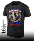 Trump fist bump Washington 250 Years America Anniversary shirt