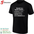 Trump is a math genius divides subtracts adds and multiplies political satire shirt