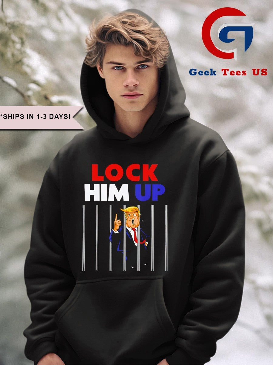 Trump lock him up art shirt