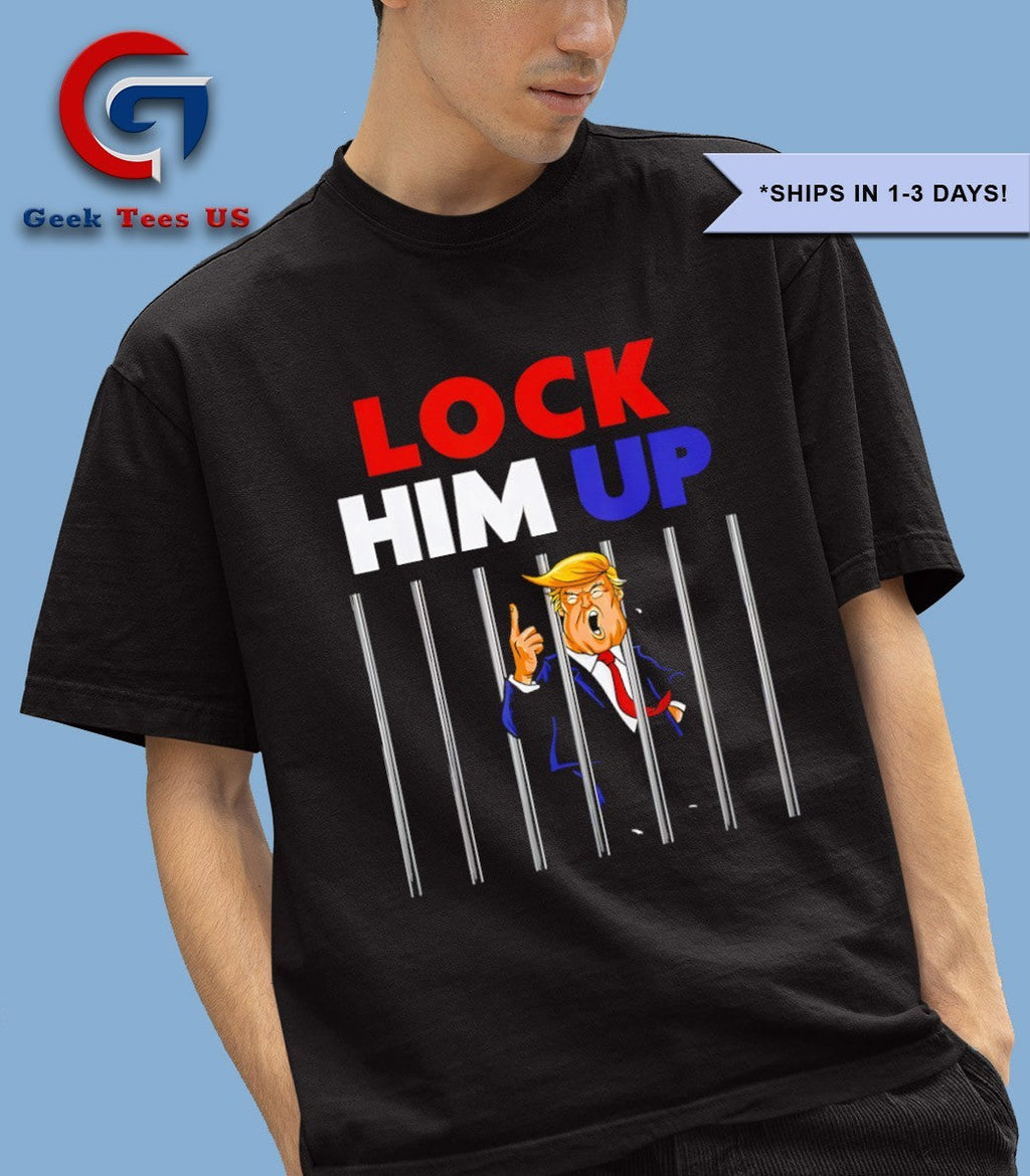 Trump lock him up art shirt