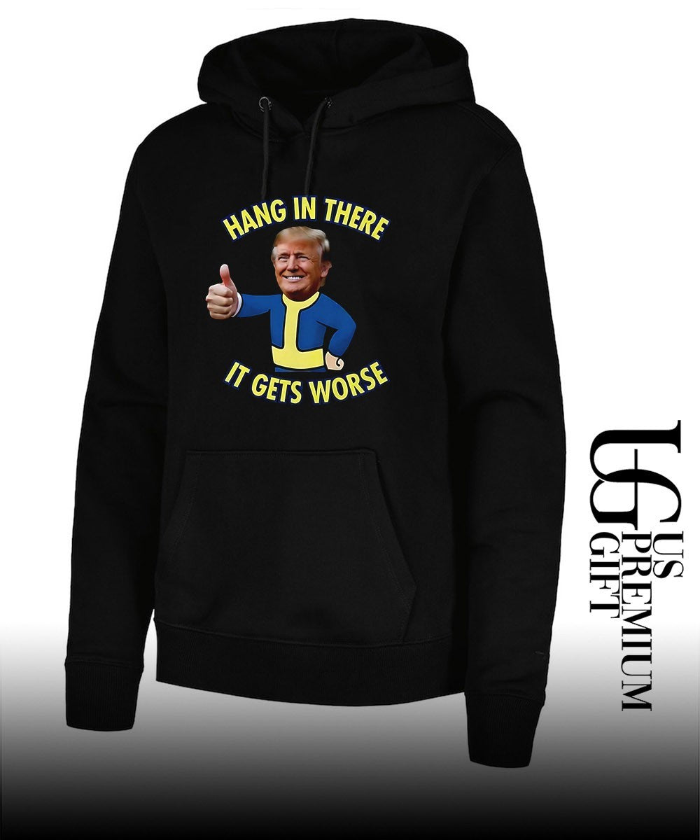 Trump x Vault Boy hang in there it gets worse shirt