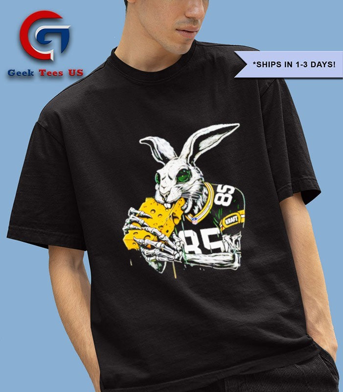 Tucker Kraft White Pack Rabbit Green Bay Packers shirt