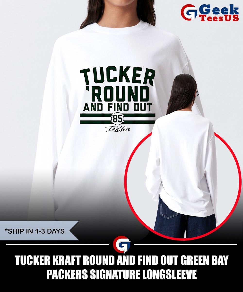 Tucker Kraft round and find out Green Bay Packers signature shirt