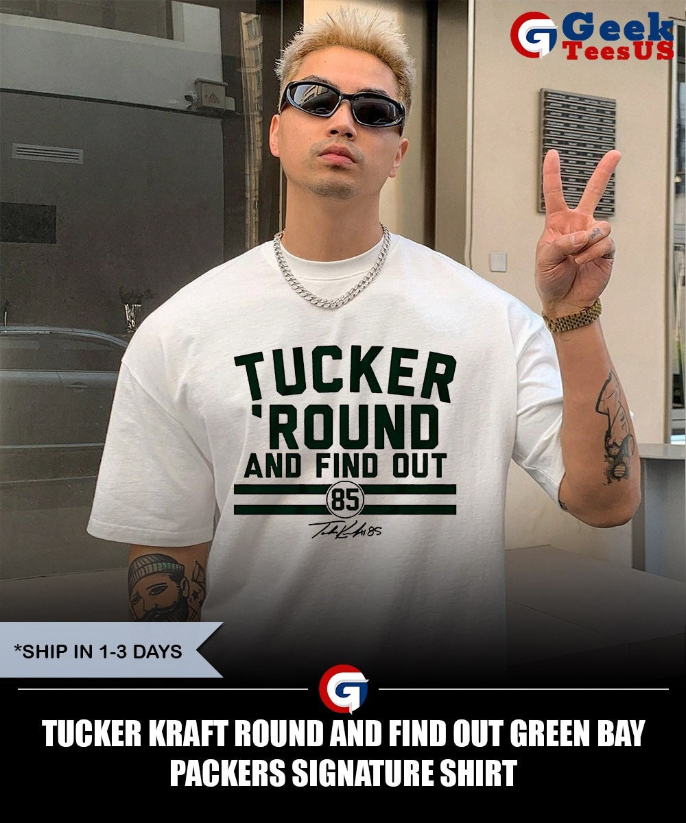Tucker Kraft round and find out Green Bay Packers signature shirt