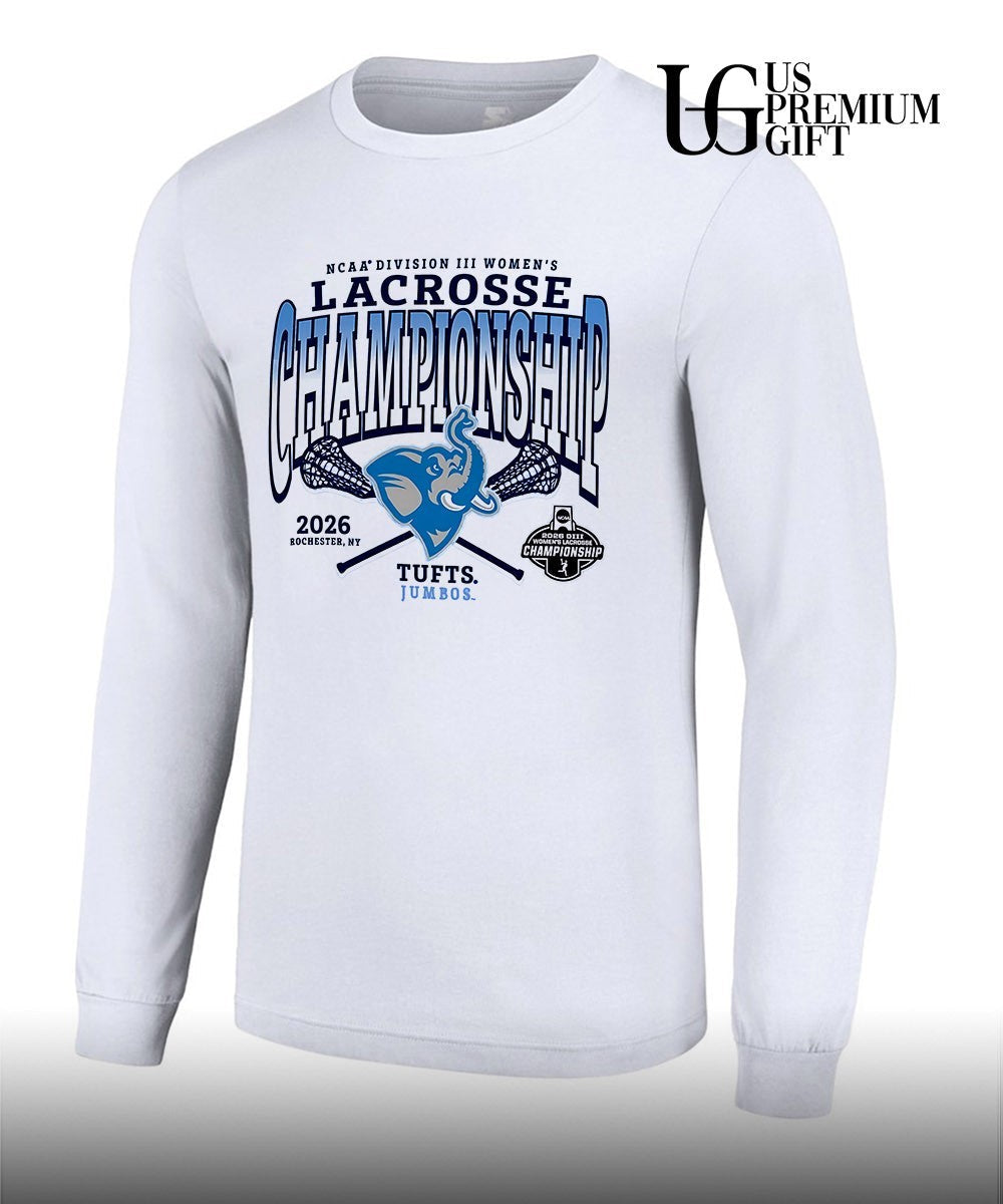 Tufts Jumbos 2026 NCAA Division III Women’s Lacrosse Championship shirt