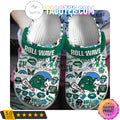 Tulane Green Wave Roll Wave Football Crocs Clogs
