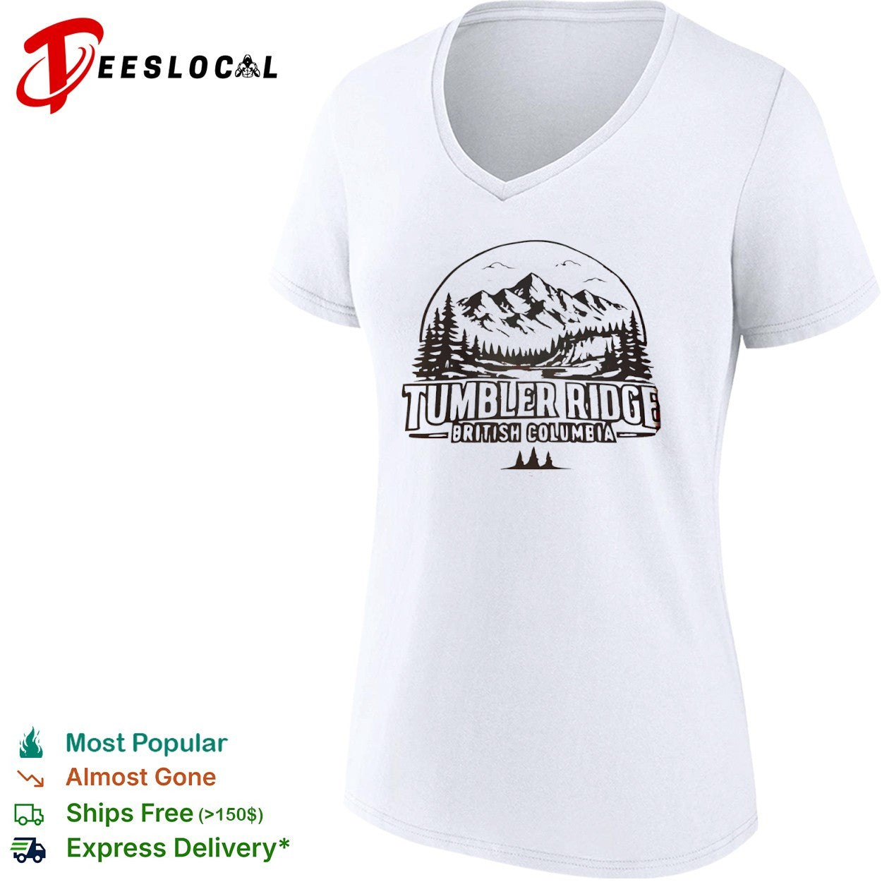 Tumbler Ridge British Columbia Mountain Landscape shirt