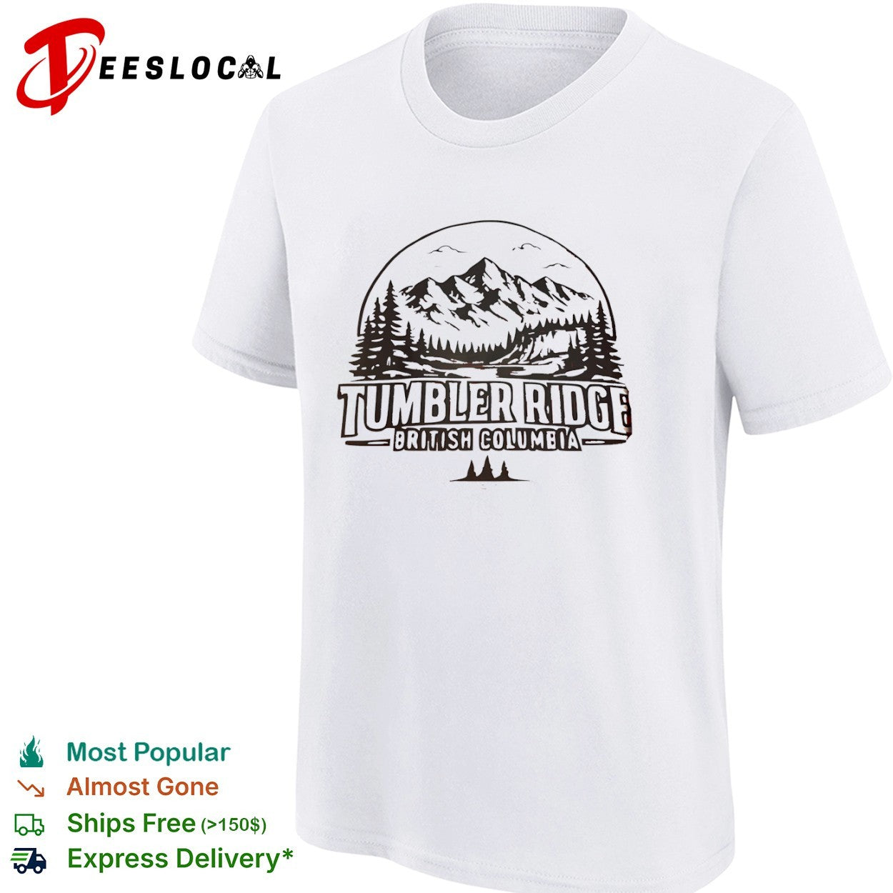 Tumbler Ridge British Columbia Mountain Landscape shirt
