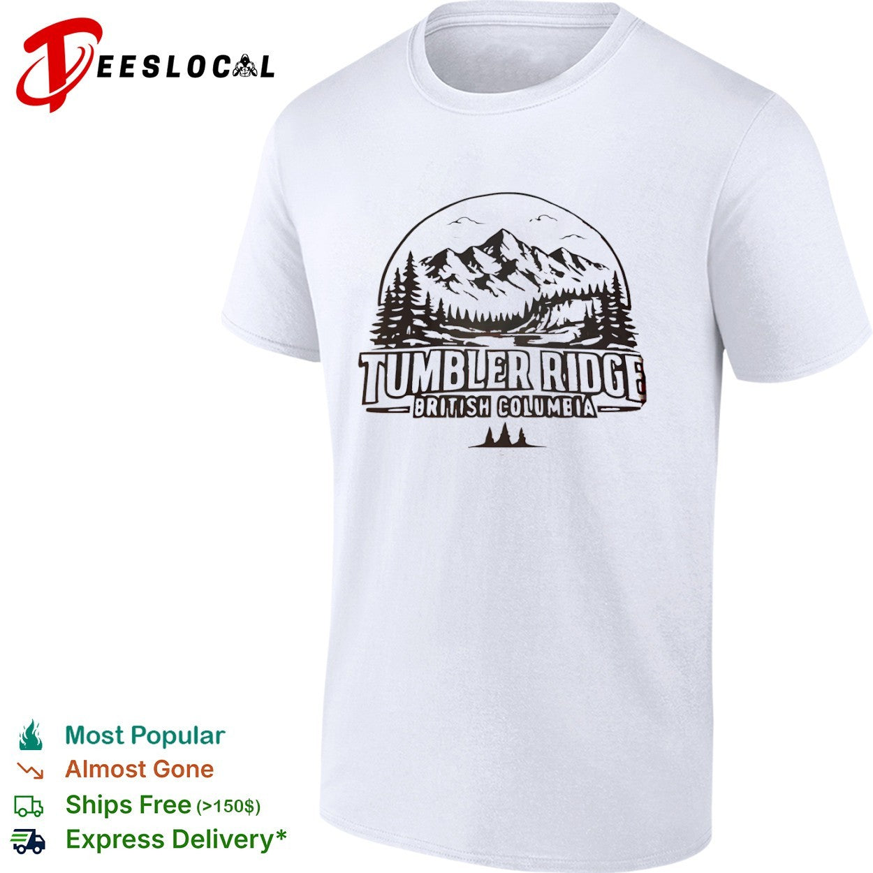 Tumbler Ridge British Columbia Mountain Landscape shirt