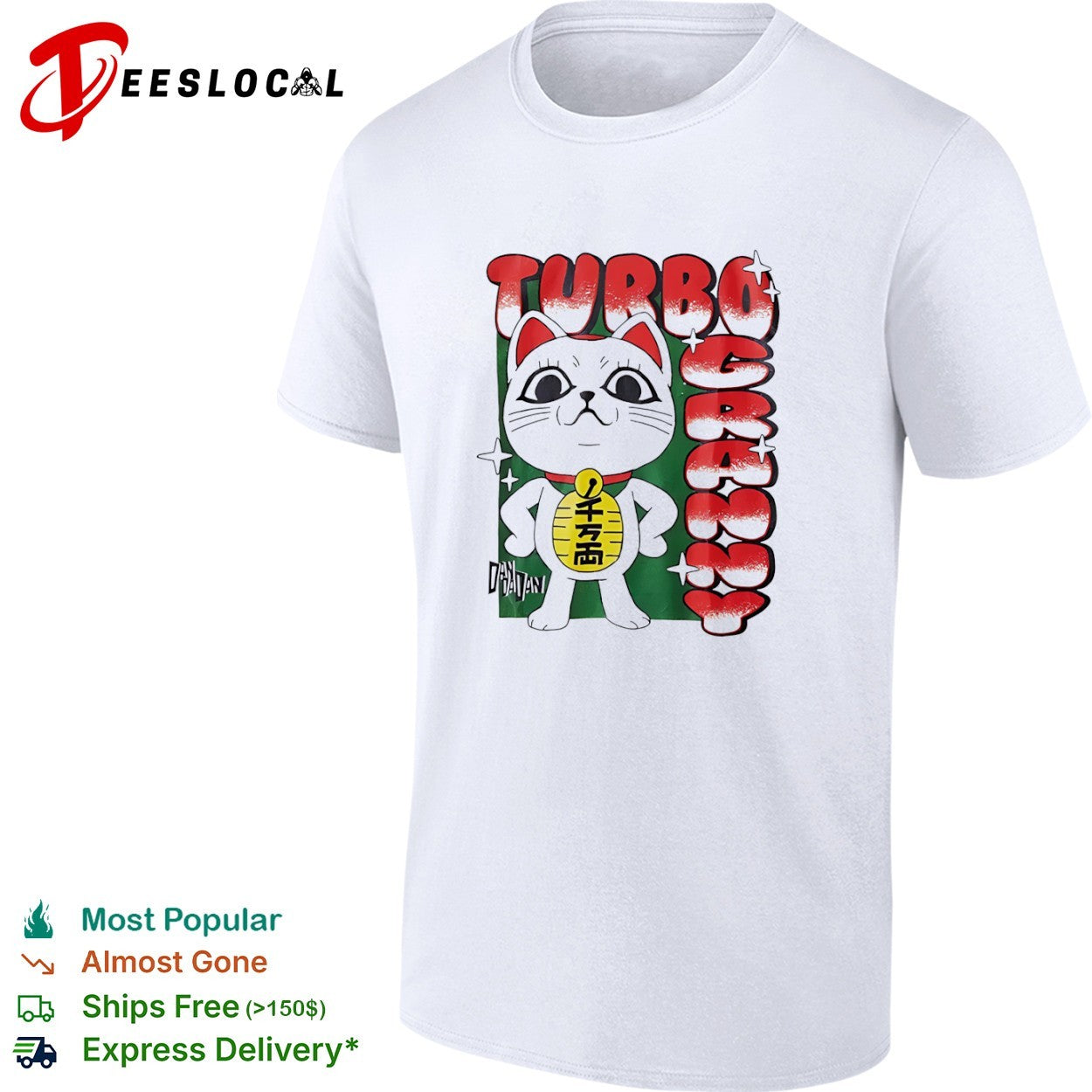Turbo Granny Dan Dadan Lucky Cat Dandadan shirt