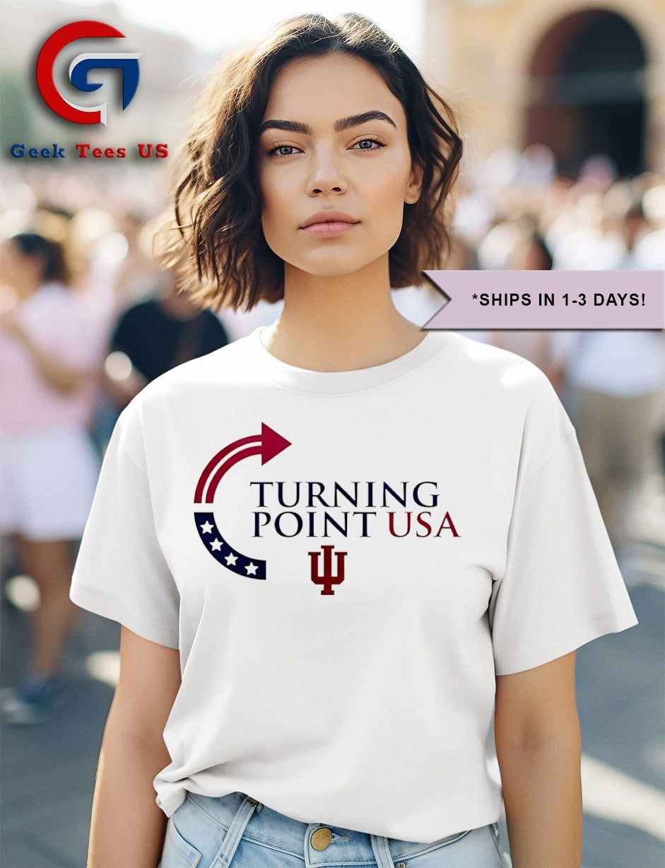 Turning Point USA Indiana University Bloomington logo shirt