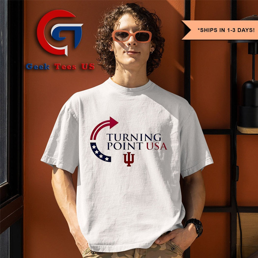 Turning Point USA Indiana University Bloomington logo shirt