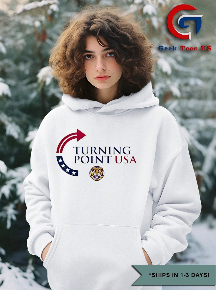 Turning Point USA Louisiana State University logo shirt