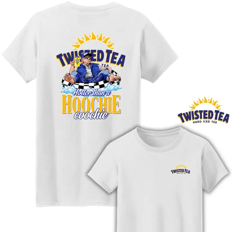 Twisted Tea Trum America Great Again Two Sides Cotton Unisex T-Shirt Hoodie Sweatshirt | HappyPodTees.com