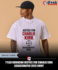 Tyler Robinson Justice for Charlie Kirk Assassinated 2025 shirt