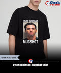 Tyler Robinson mugshot shirt