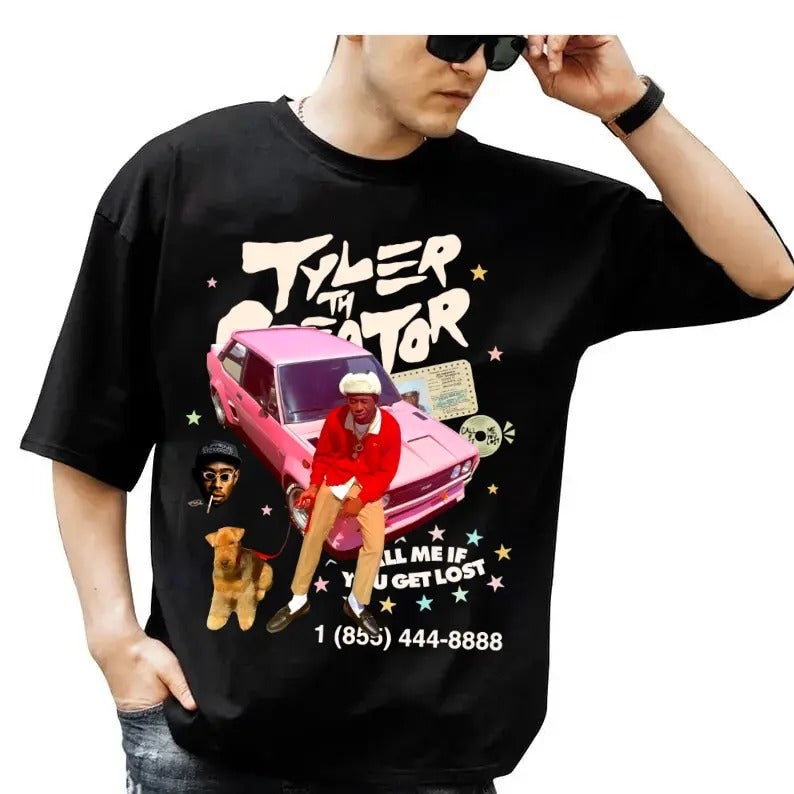 Tyler The Creator Album Tshirt, 90s Creator Graphic Hip Hop Tee, Rapper Unisex Shirt, Unisex Short Sleeve Tee Hoodie...