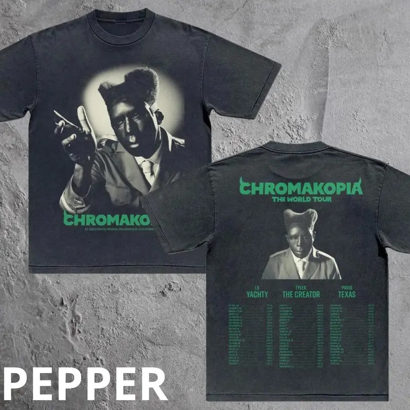 Tyler The Creator Chromakopia The Would Tour Tshirt, Hip Hop Graphic Tee Y2K Rap, Gift for Music Fans