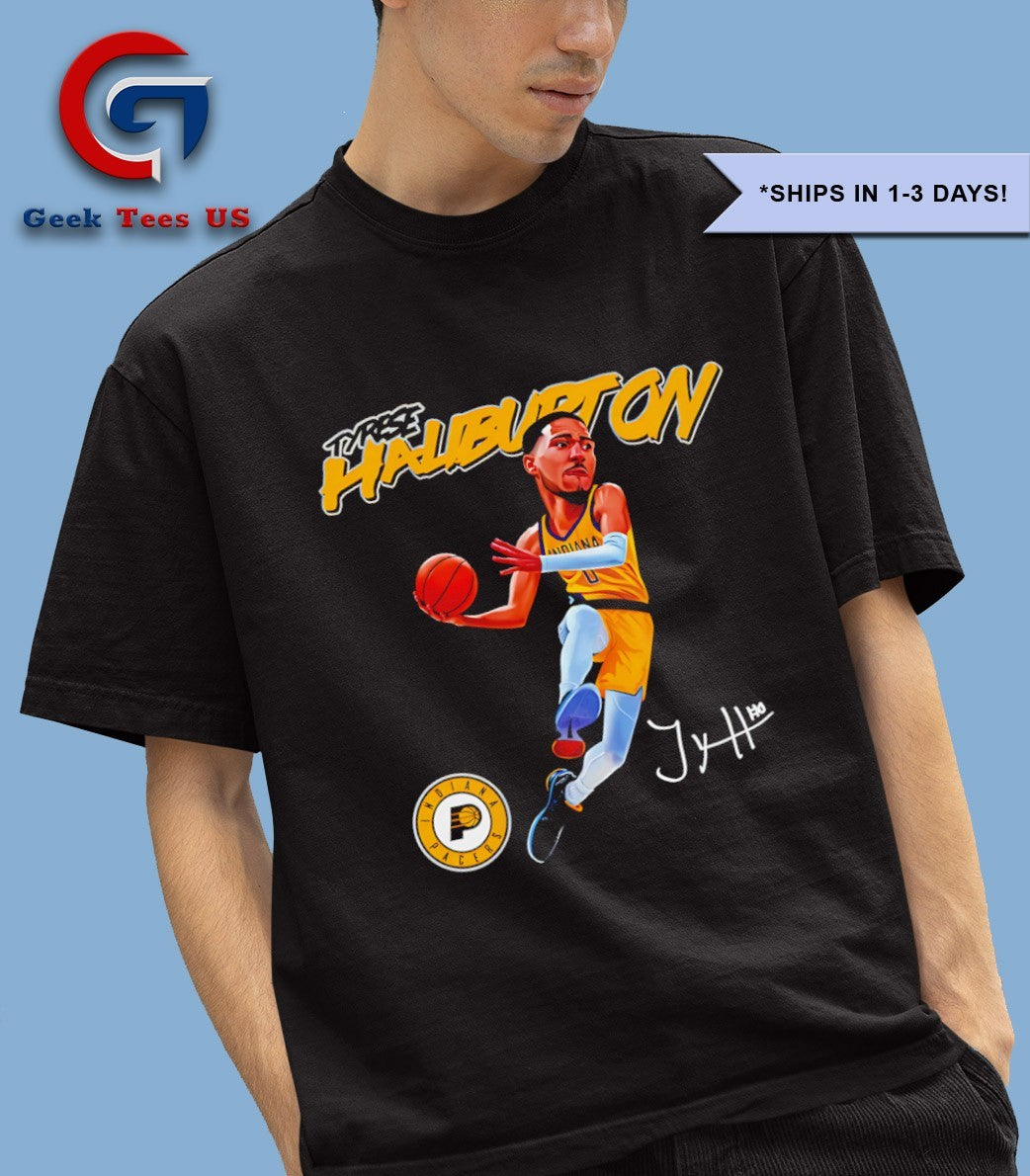 Tyrese Haliburton Indiana Pacers 2025 caricature shirt