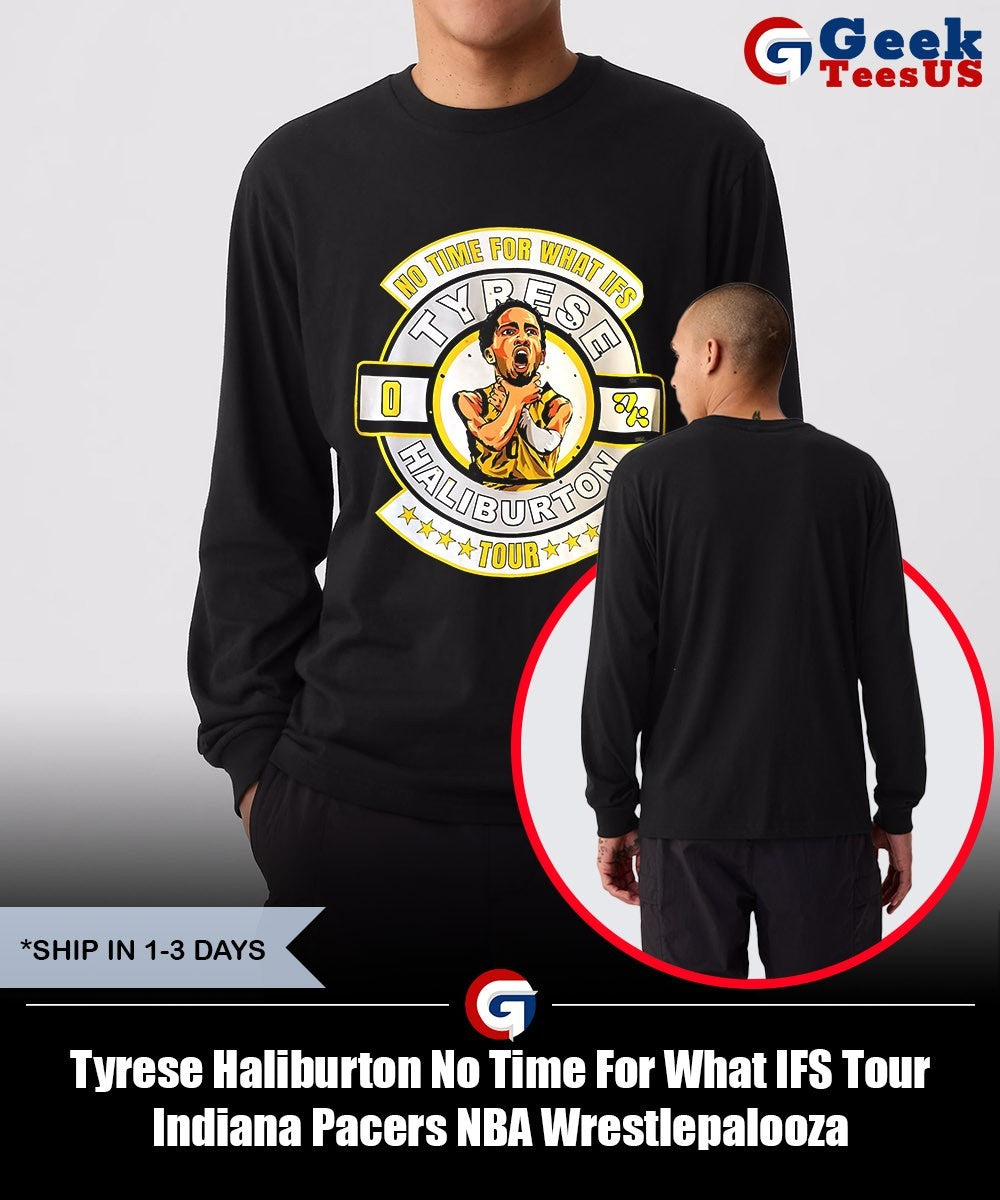 Tyrese Haliburton No Time For What IFS Tour Indiana Pacers NBA Wrestlepalooza shirt