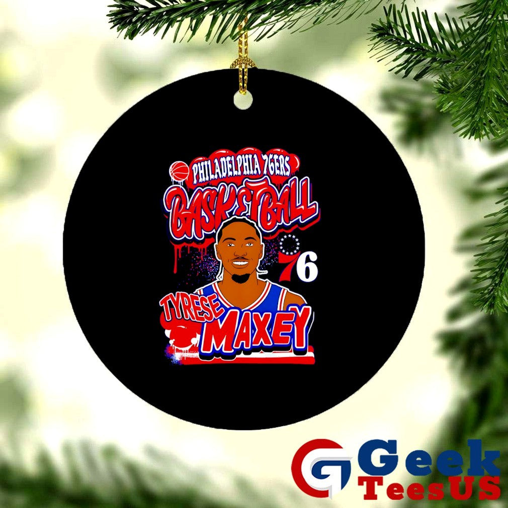 Tyrese Maxey Philadelphia 76ers basketball 2025 NBA shirt
