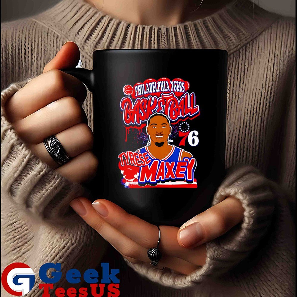 Tyrese Maxey Philadelphia 76ers basketball 2025 NBA shirt