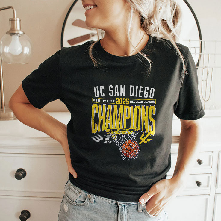UC San Diego Tritons 2025 Big West Regular Season Basketball Champs Shirt