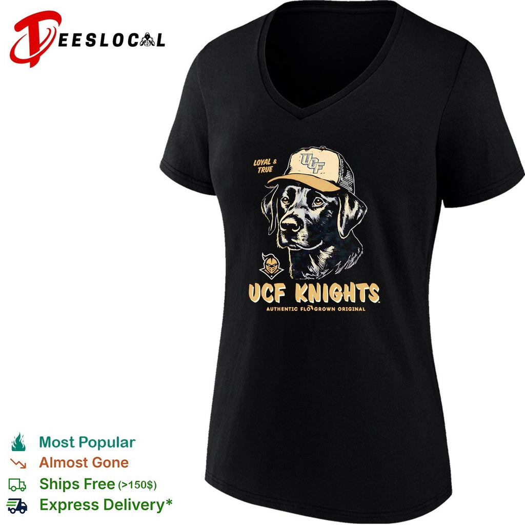 UCF Knights black lab dog loyal and true shirt