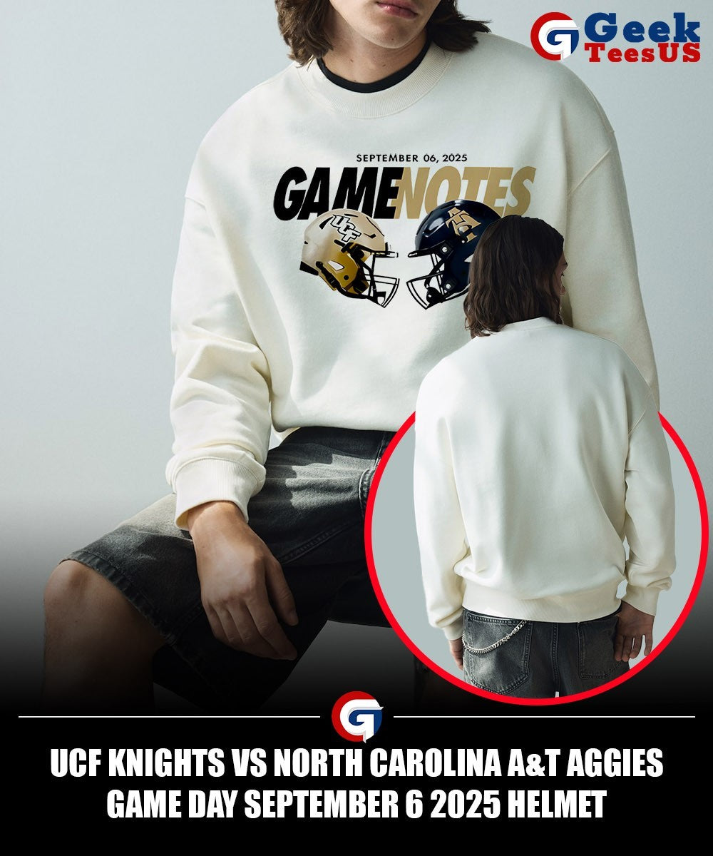 UCF Knights vs North Carolina A&T Aggies Game Day September 6 2025 helmet T-shirt